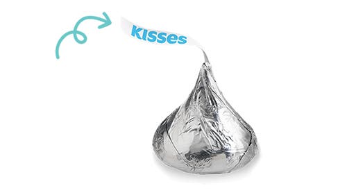 hersheys kisses silver foils milk chocolate candy