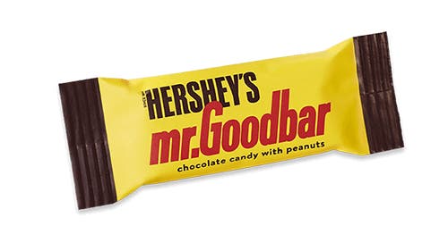 hersheys mr goodbar miniatures chocolate candy with peanuts candy bar