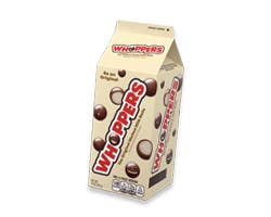 carton packaging for whoppers malted milk balls