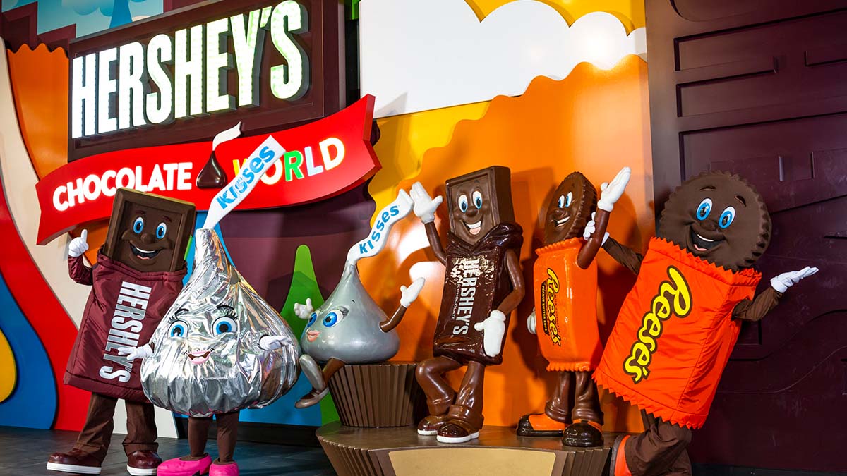Hershey's Character Statues