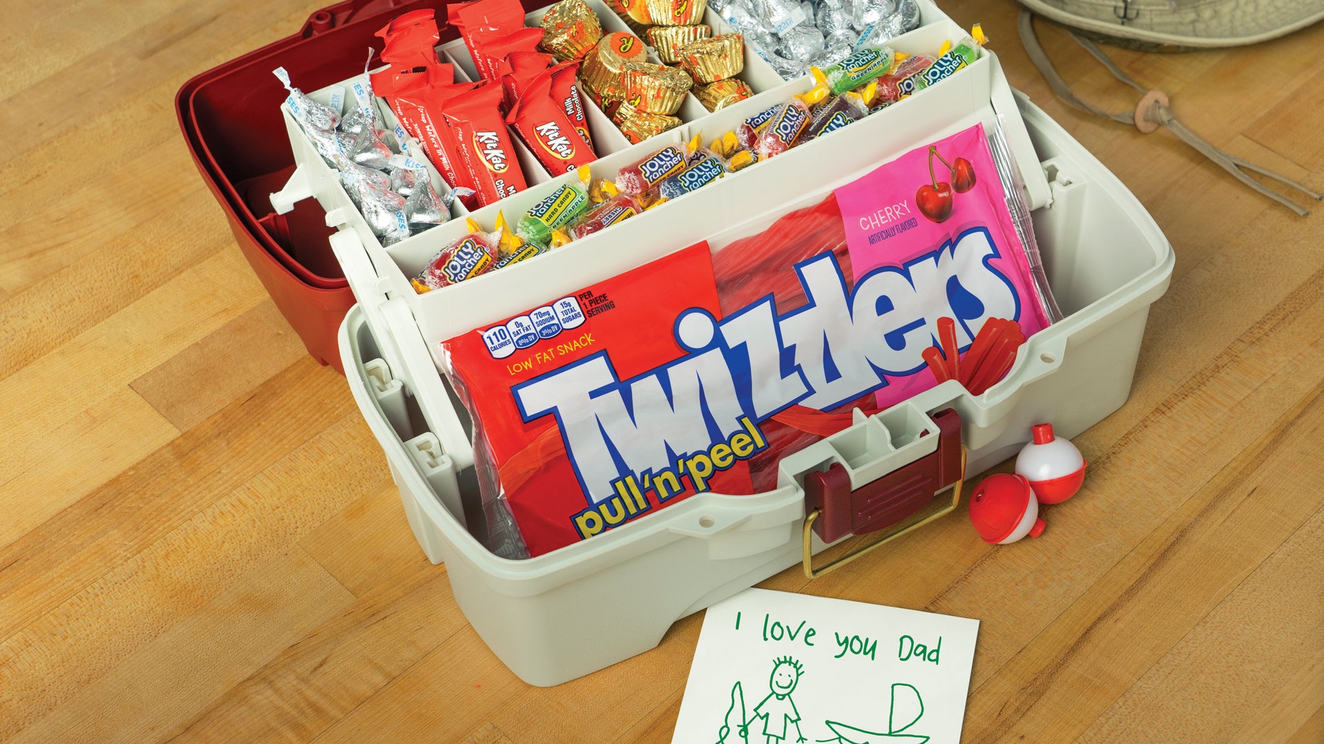 fathers day candy tackle box