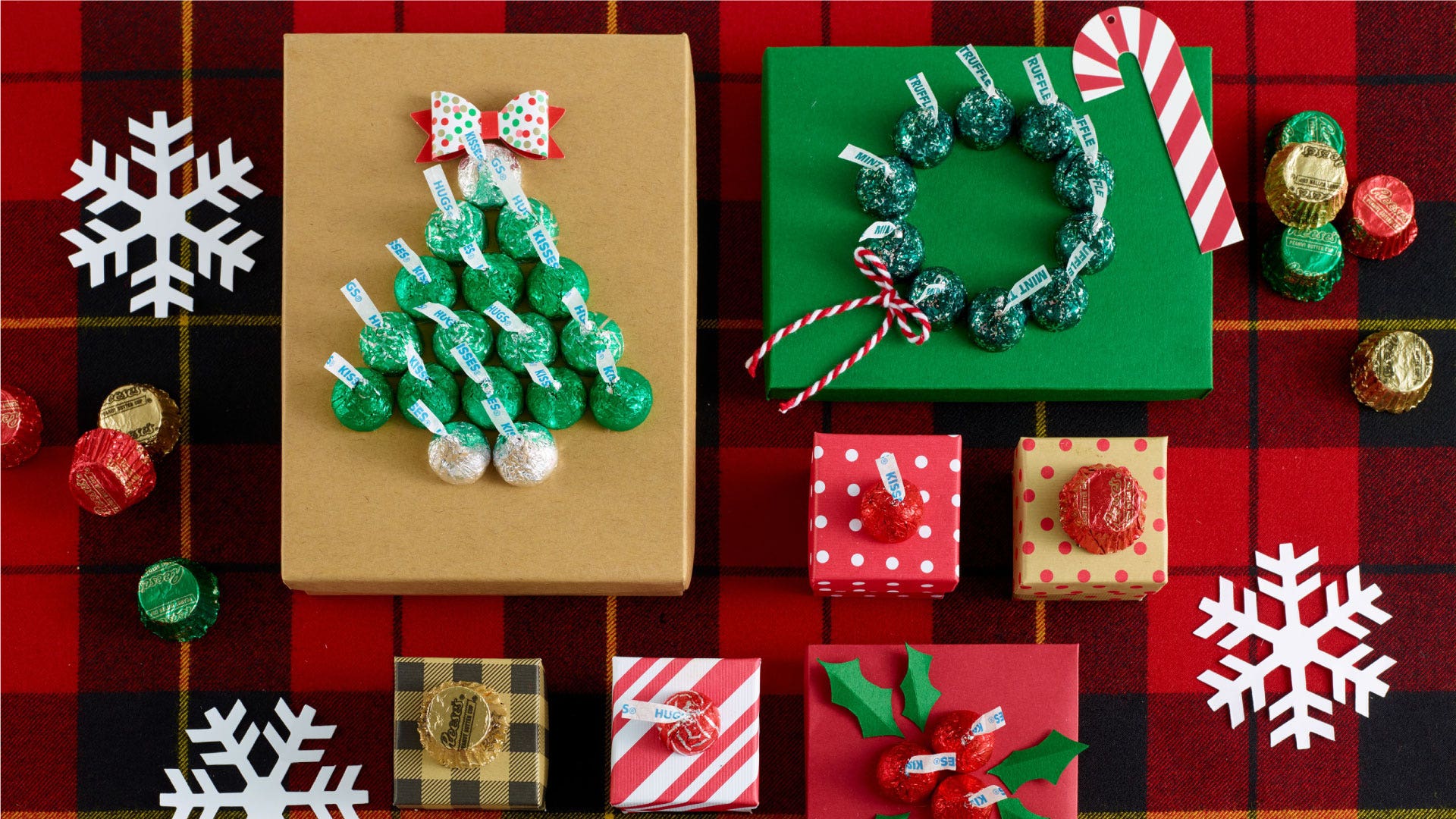 holiday candy gift wrap