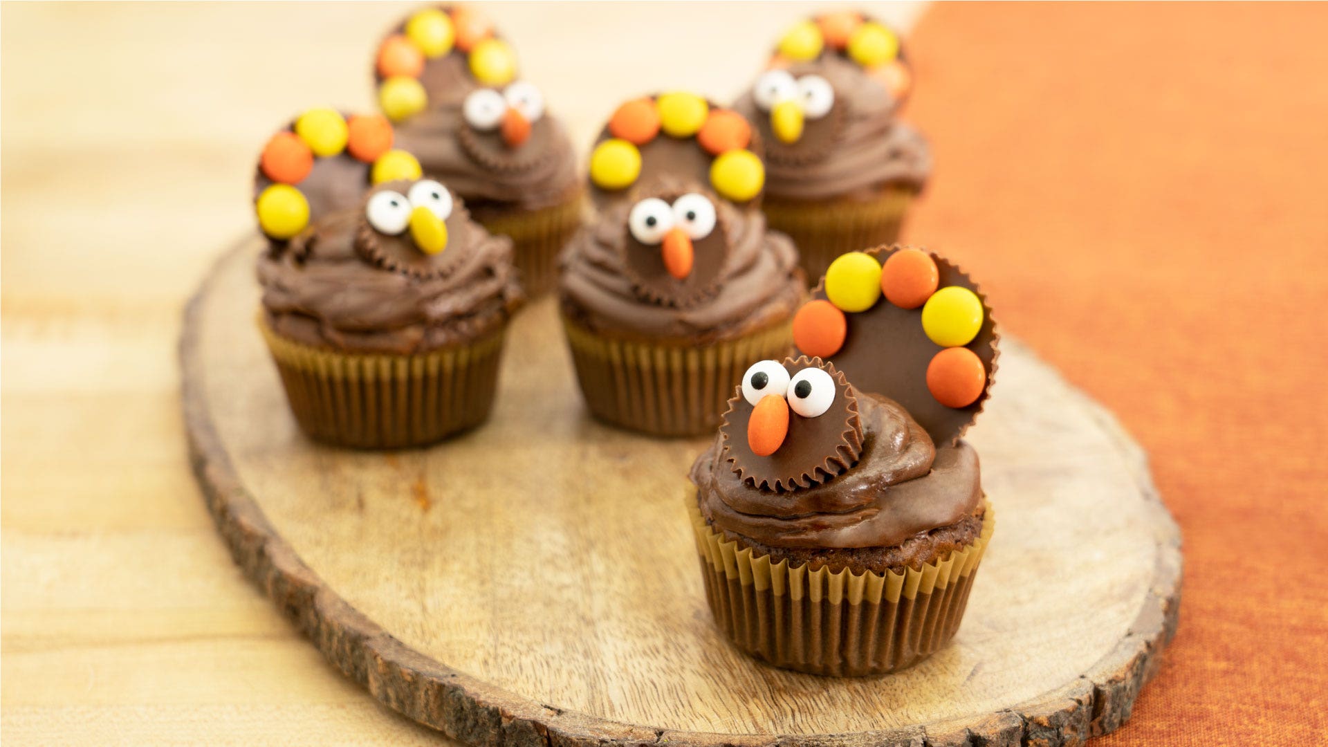 reeses turkey cupcake toppers