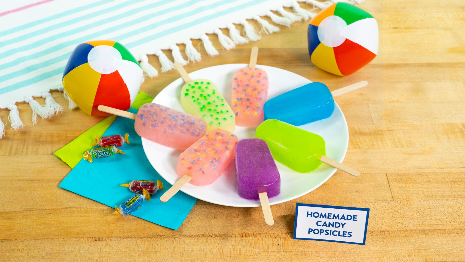 pool party candy popsicles