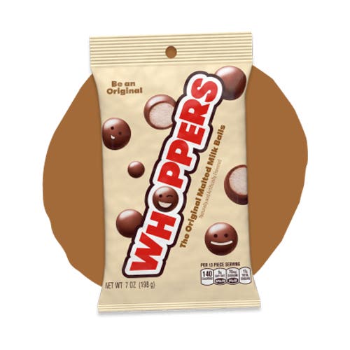 pouch of whoppers malted milk balls