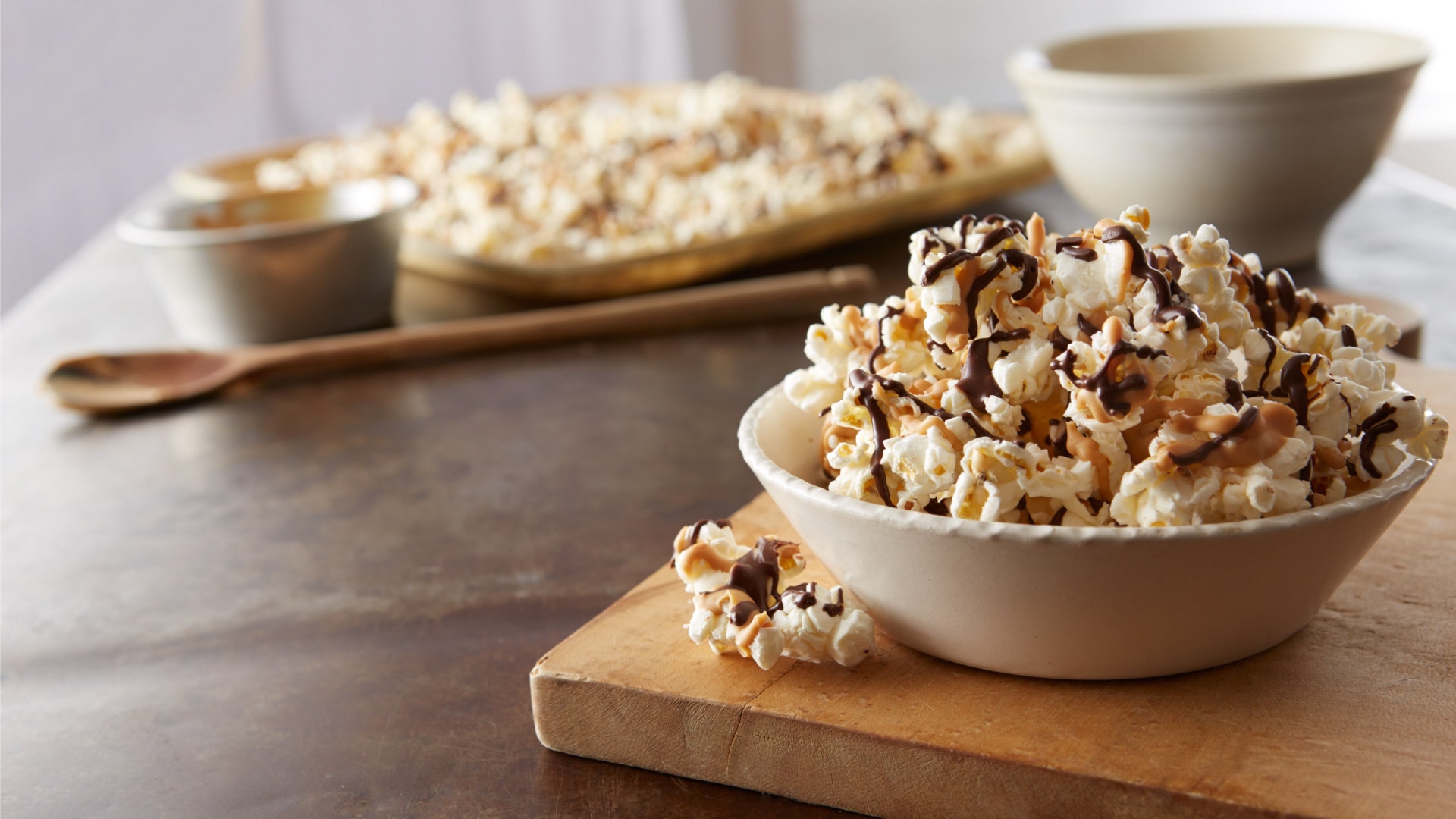 Drizzled Holiday Party Popcorn
