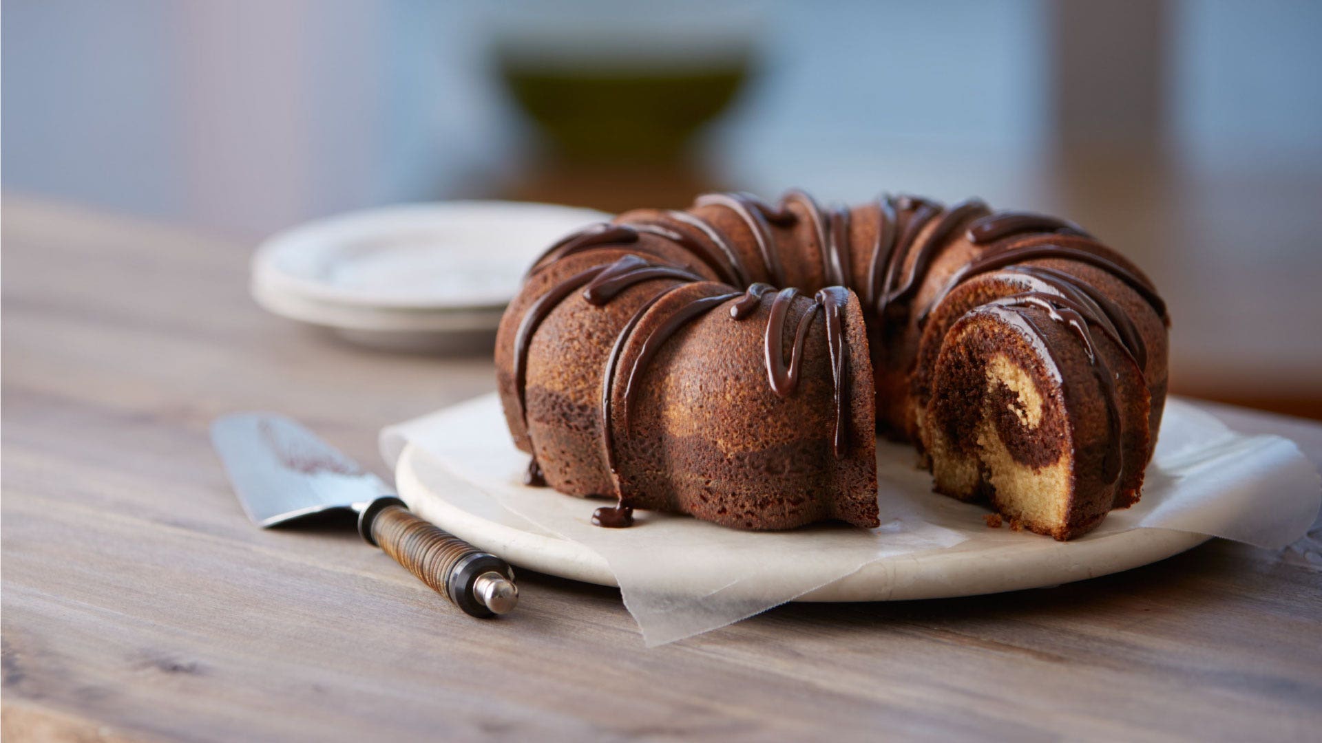 chocolate syrup swirl cake