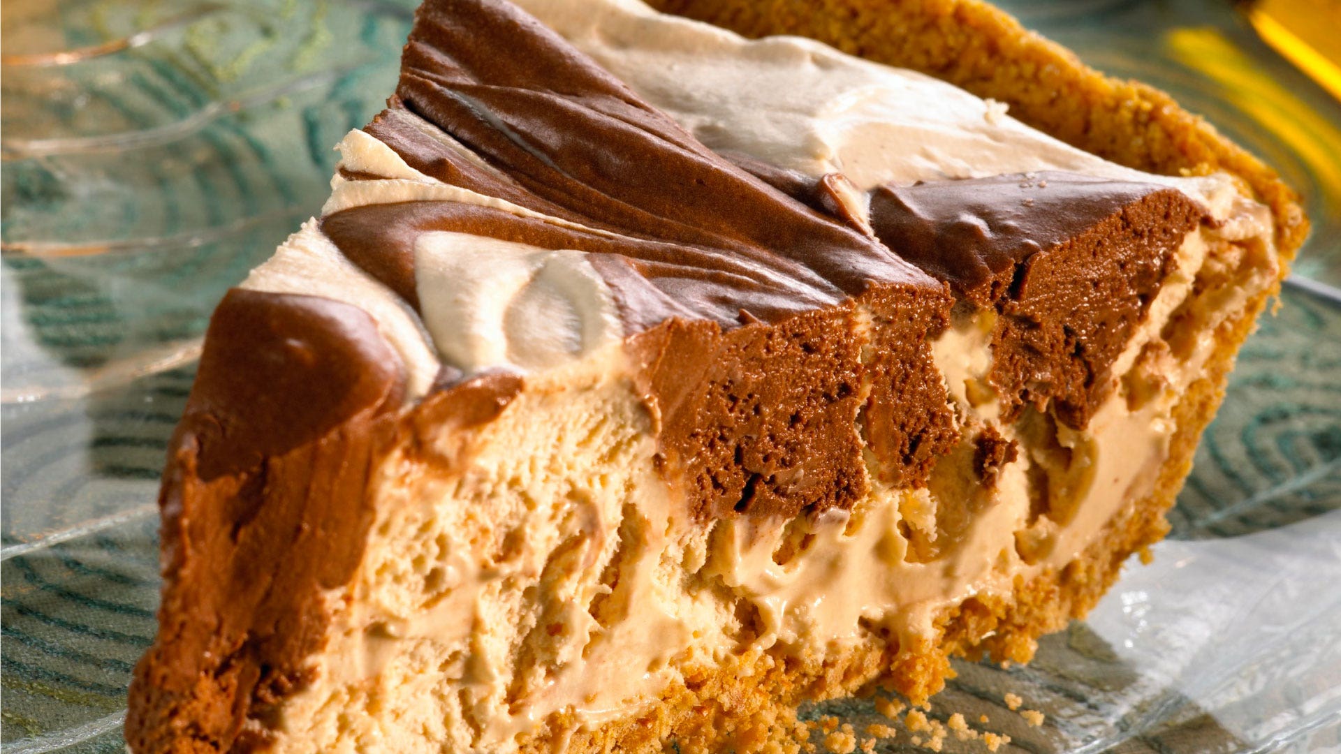 Image of Chocolate Marbled Peanut Butter Pie