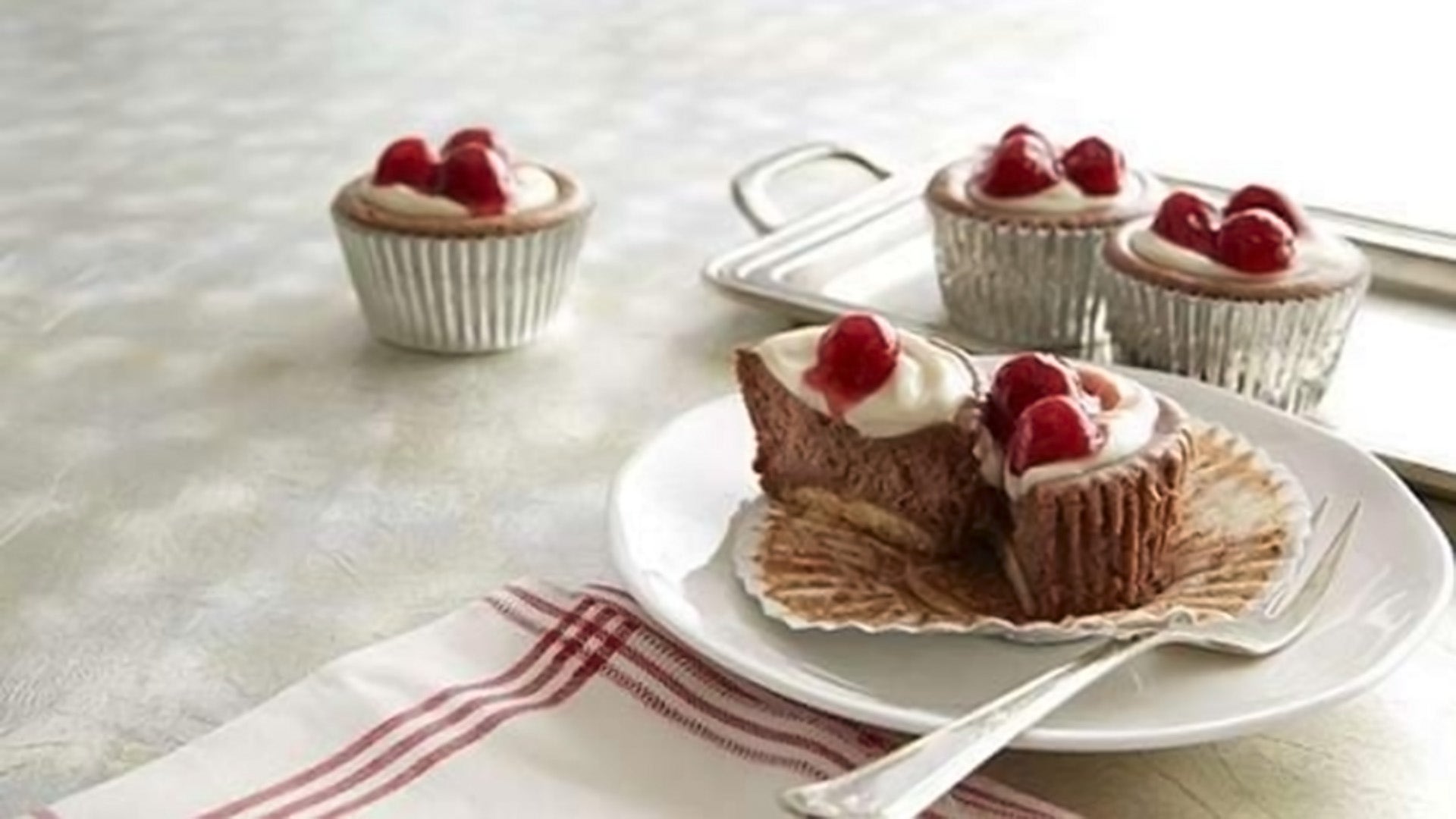 Image of Black Forest Mini Cheesecakes