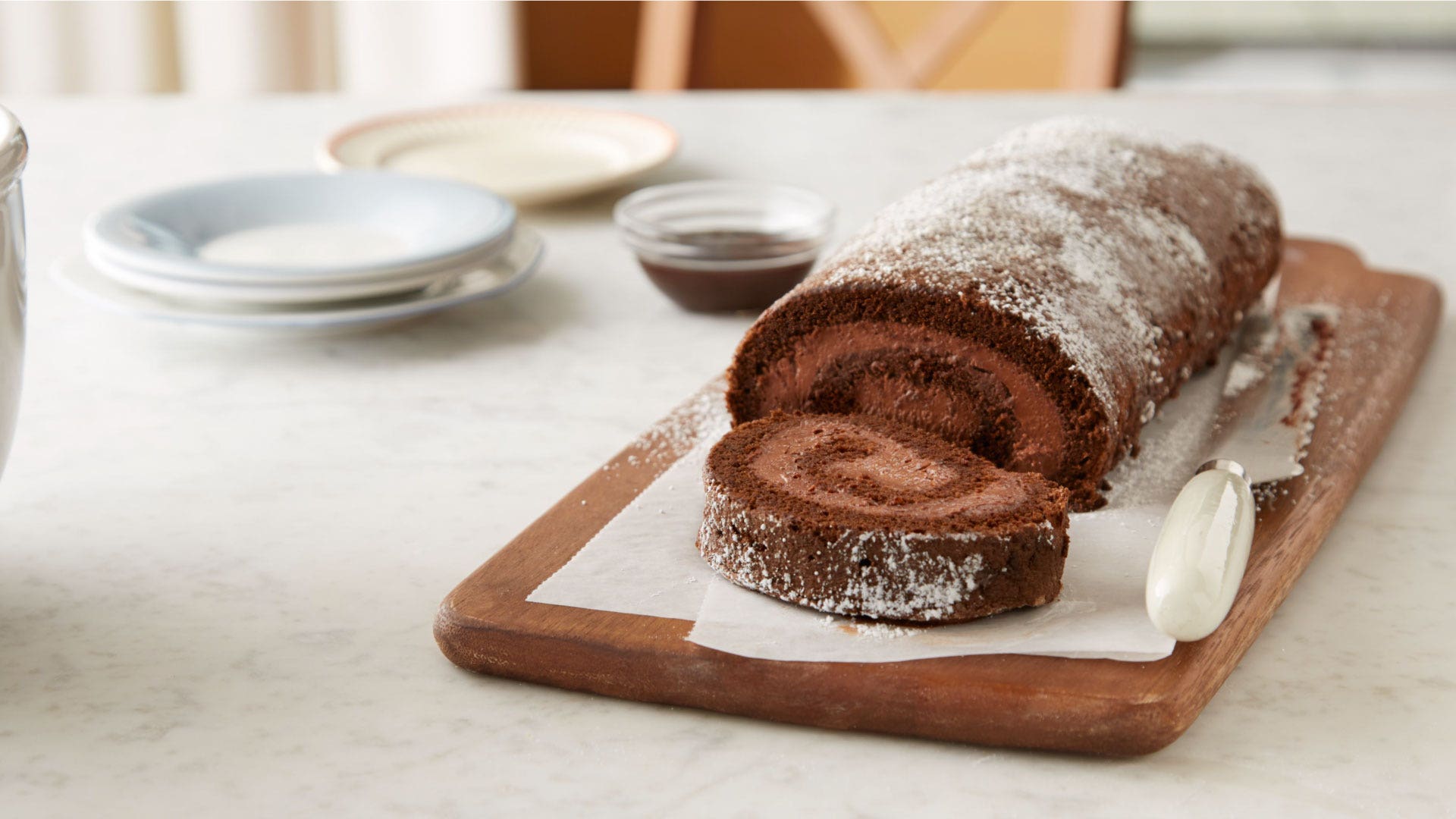 Chocolate Mousse Cake Roll