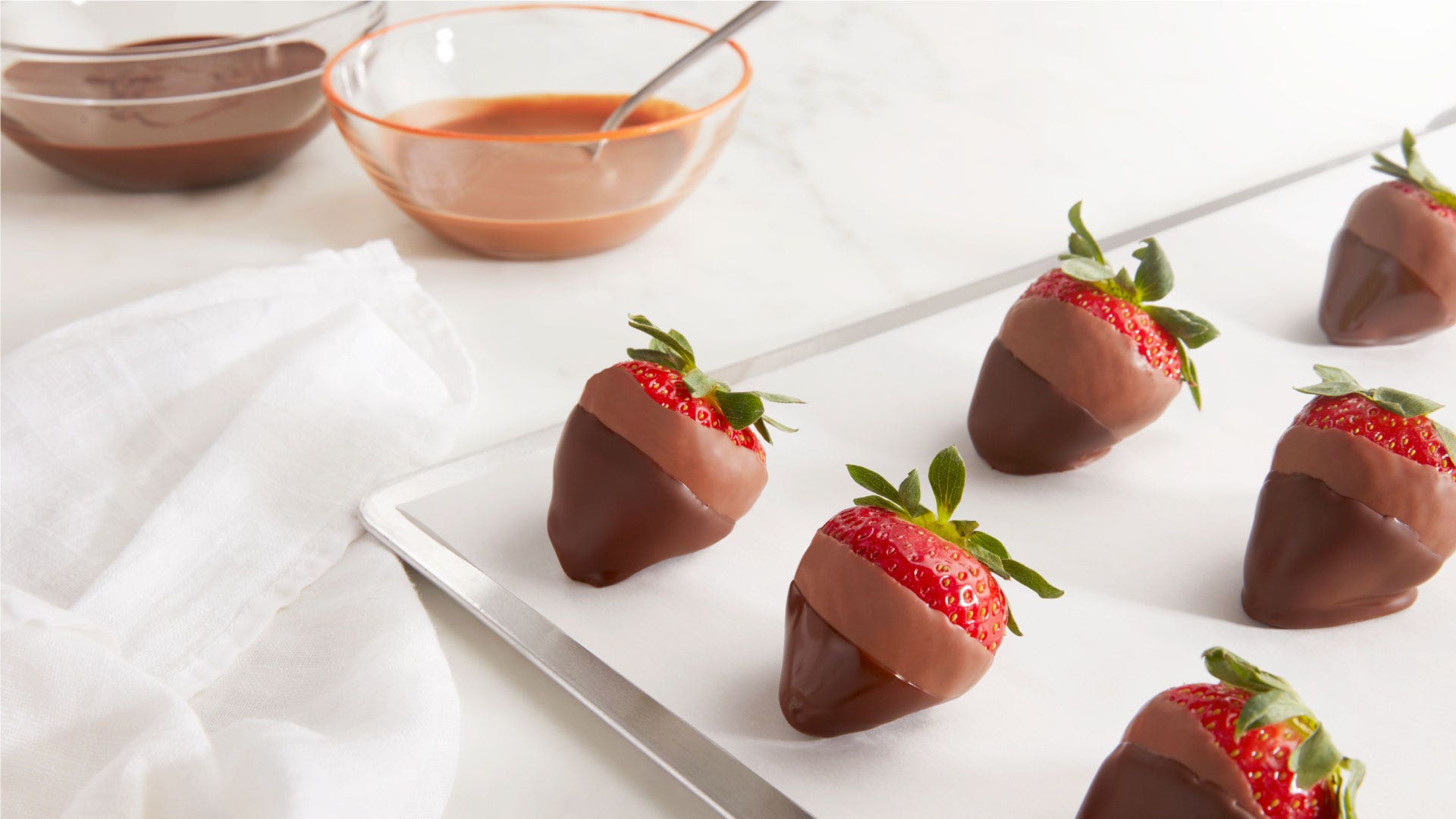double dipped chocolate strawberries
