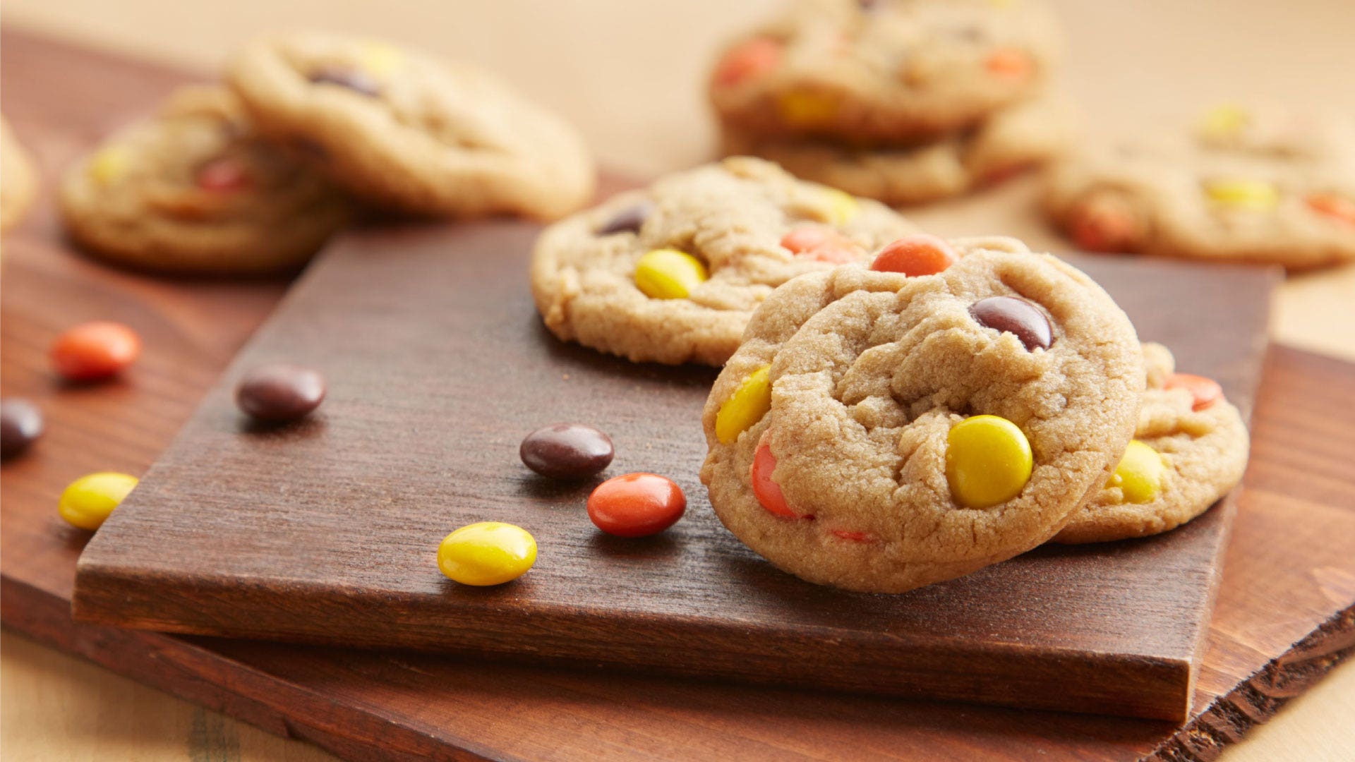 reeses pieces peanut butter cookies