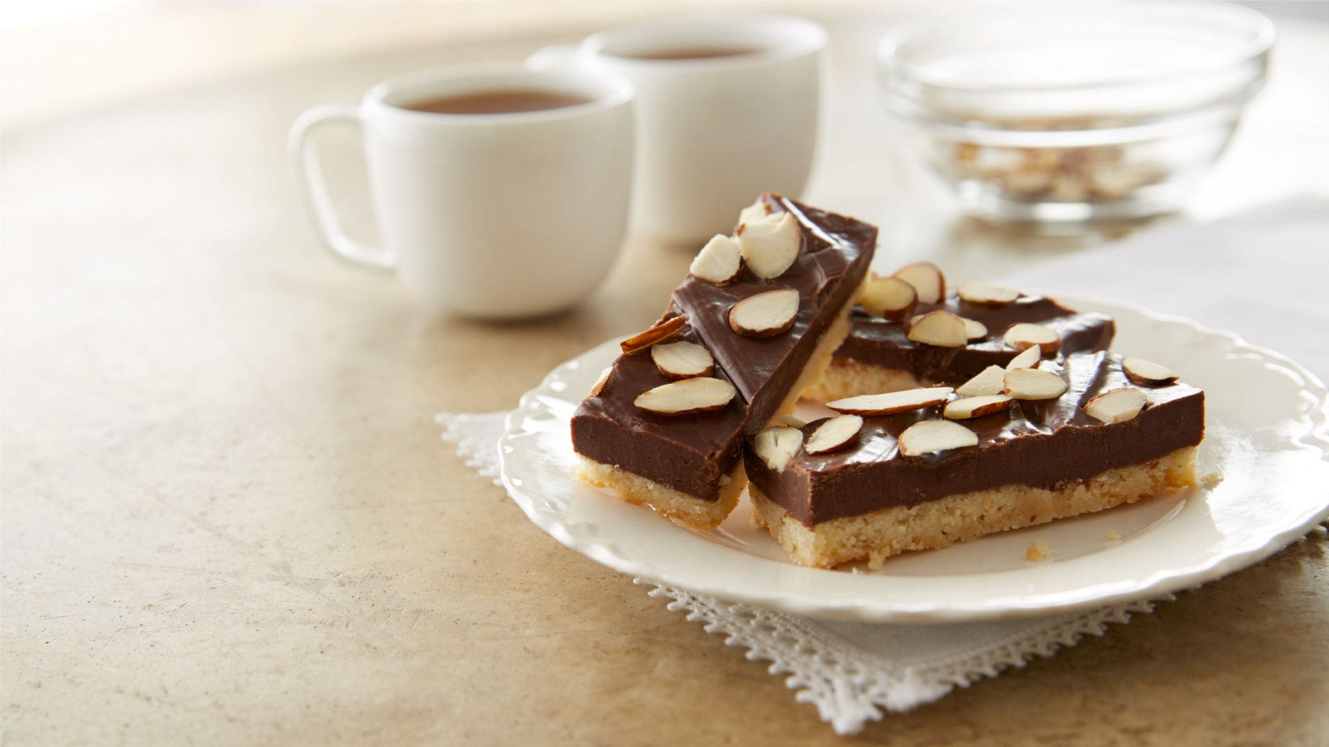 Image of Almond Fudge Topped Shortbread