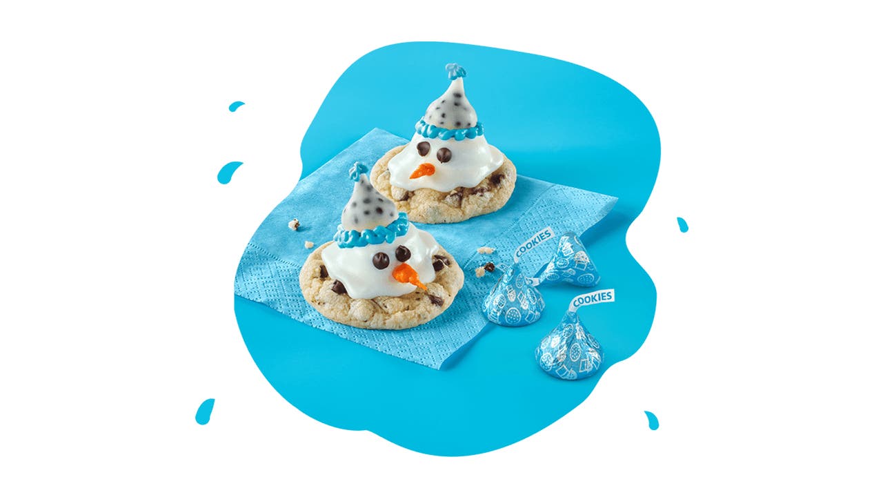 hersheys kisses snowman sugar cookies recipe feature