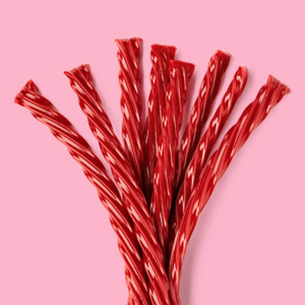 Twizzlers candy fanned out